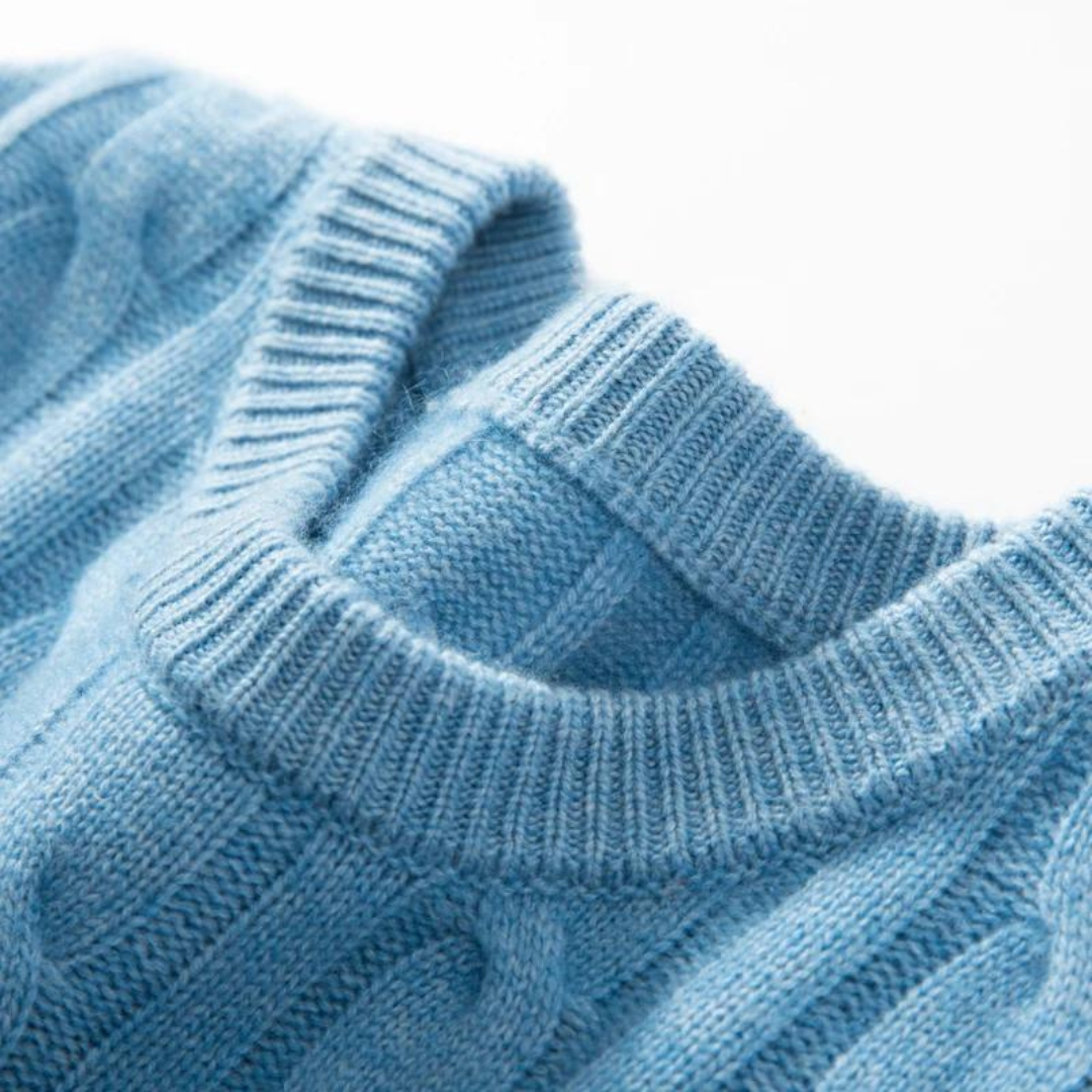 House of Whitmore | Classic Cable Knit Crewneck