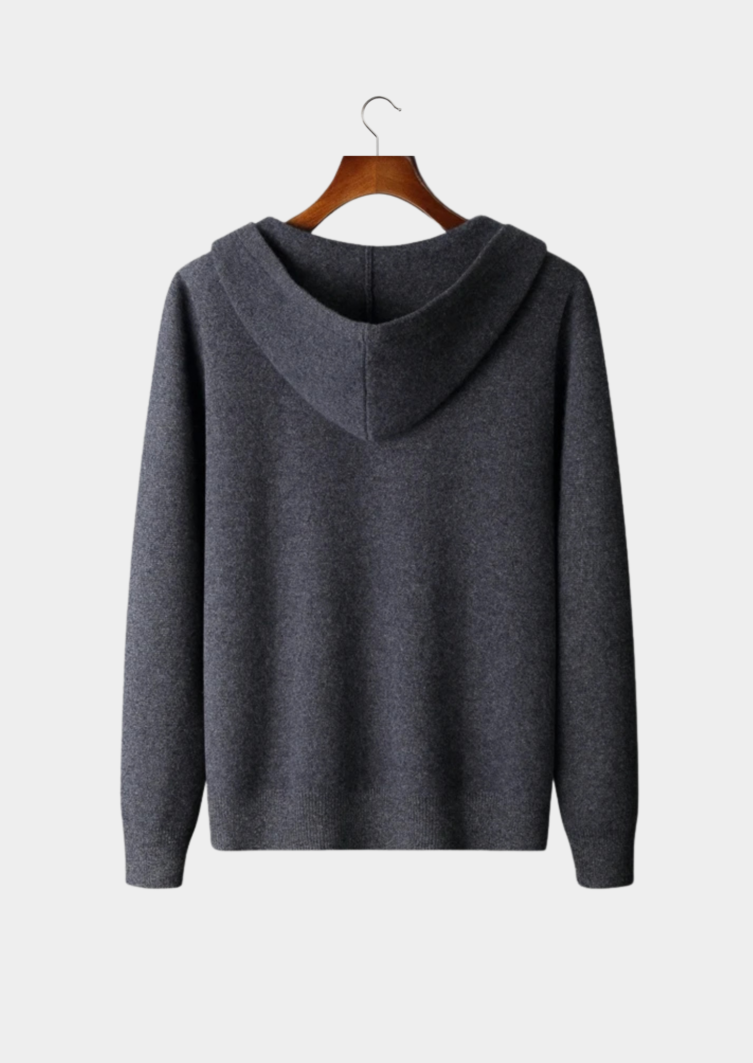 House of Whitmore | Hooded Zip-Up Knit Sweater