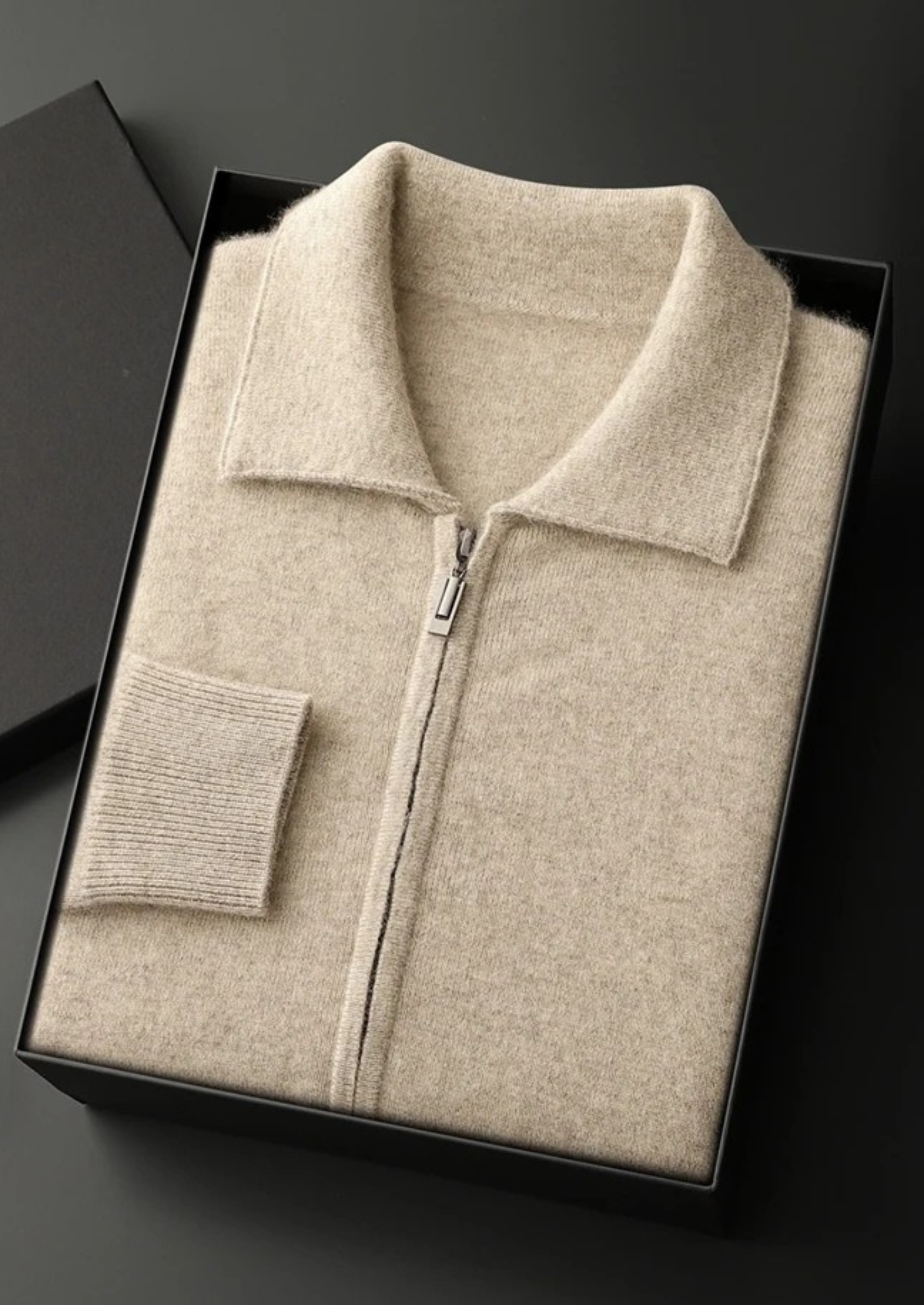 House of Whitmore | Full-Zip Knit Sweater