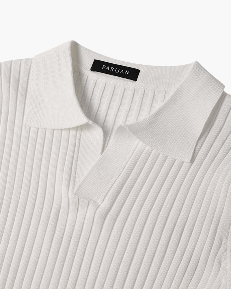 House of Whitmore | Cotton-Blend V-Neck Polo