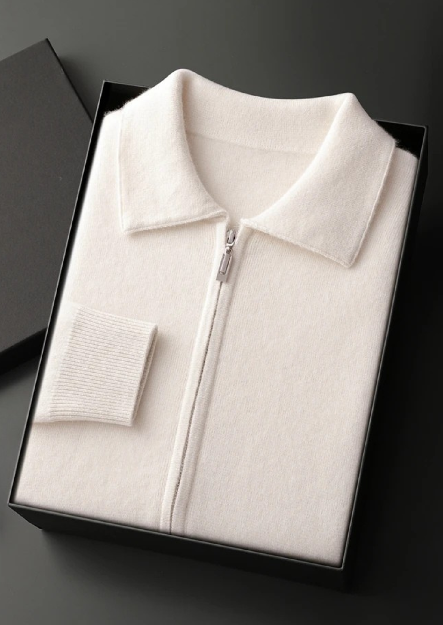 House of Whitmore | Full-Zip Knit Sweater