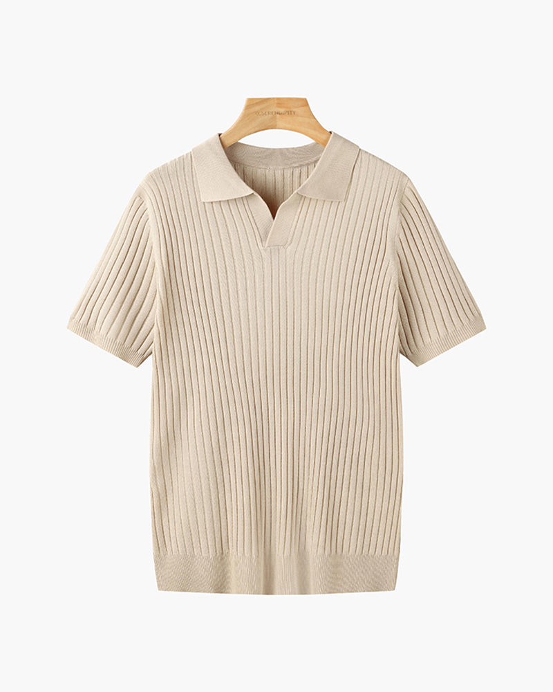 House of Whitmore | Cotton-Blend V-Neck Polo