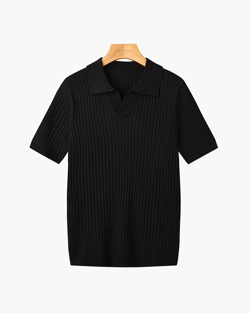 House of Whitmore | Cotton-Blend V-Neck Polo
