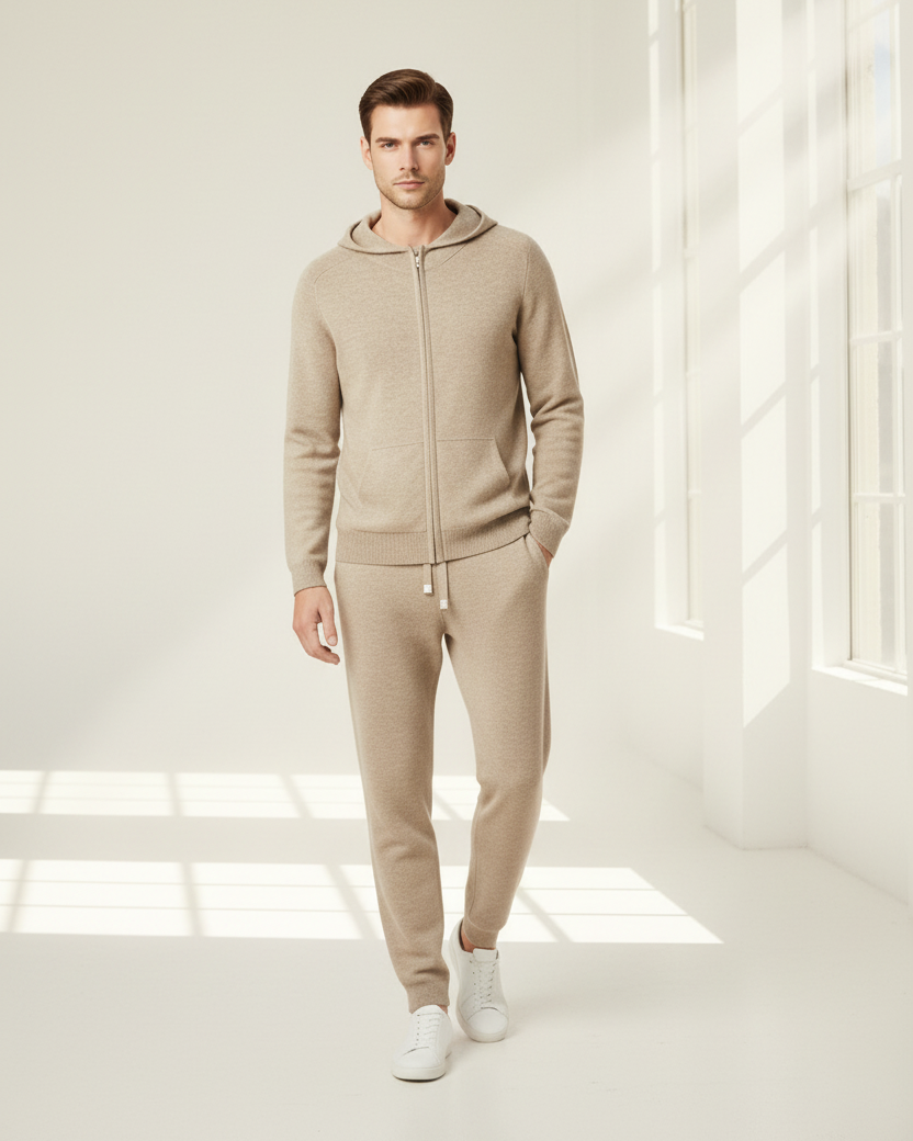 House of Whitmore | Zipped Cashmere Loungeset