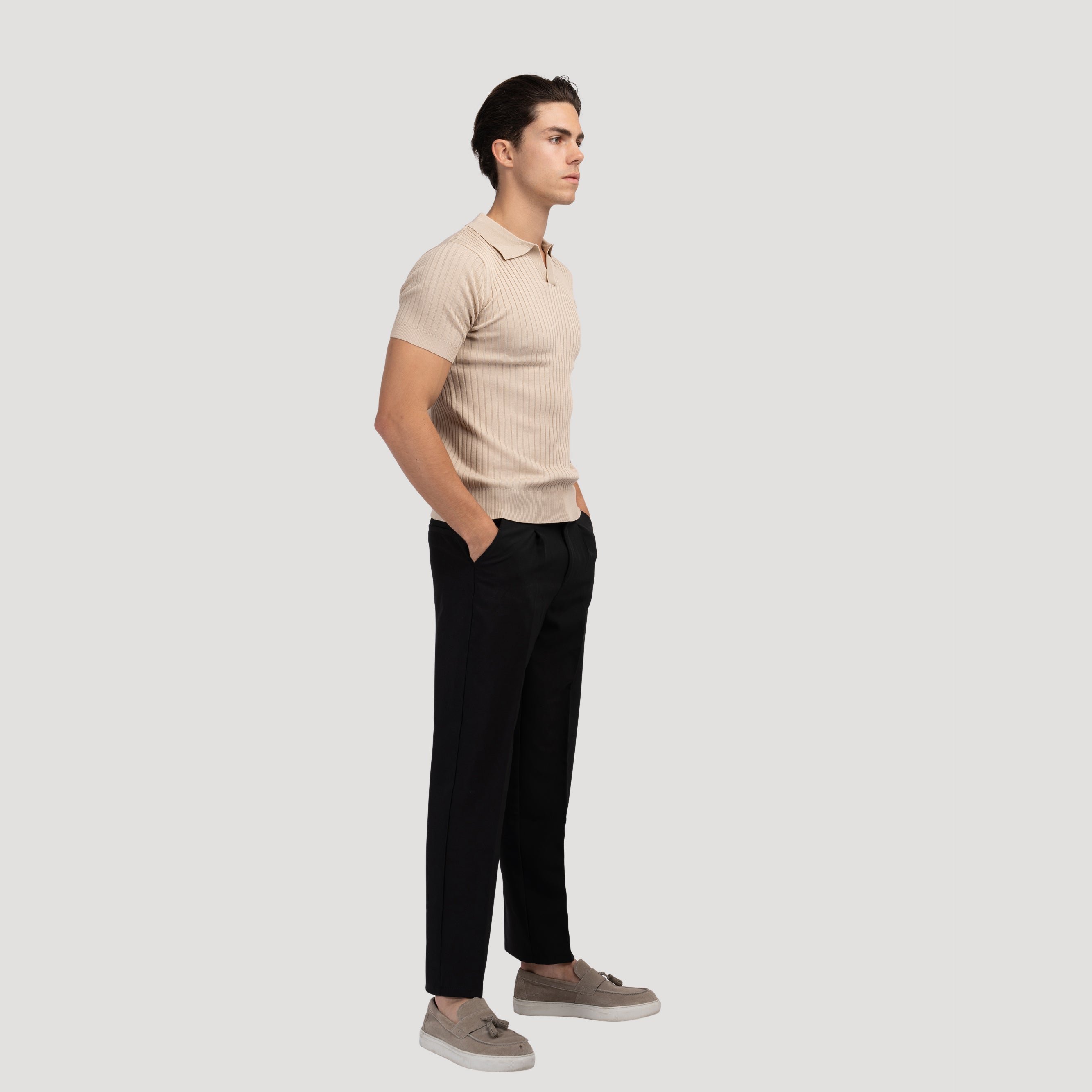 House of Whitmore | Cotton-Blend V-Neck Polo