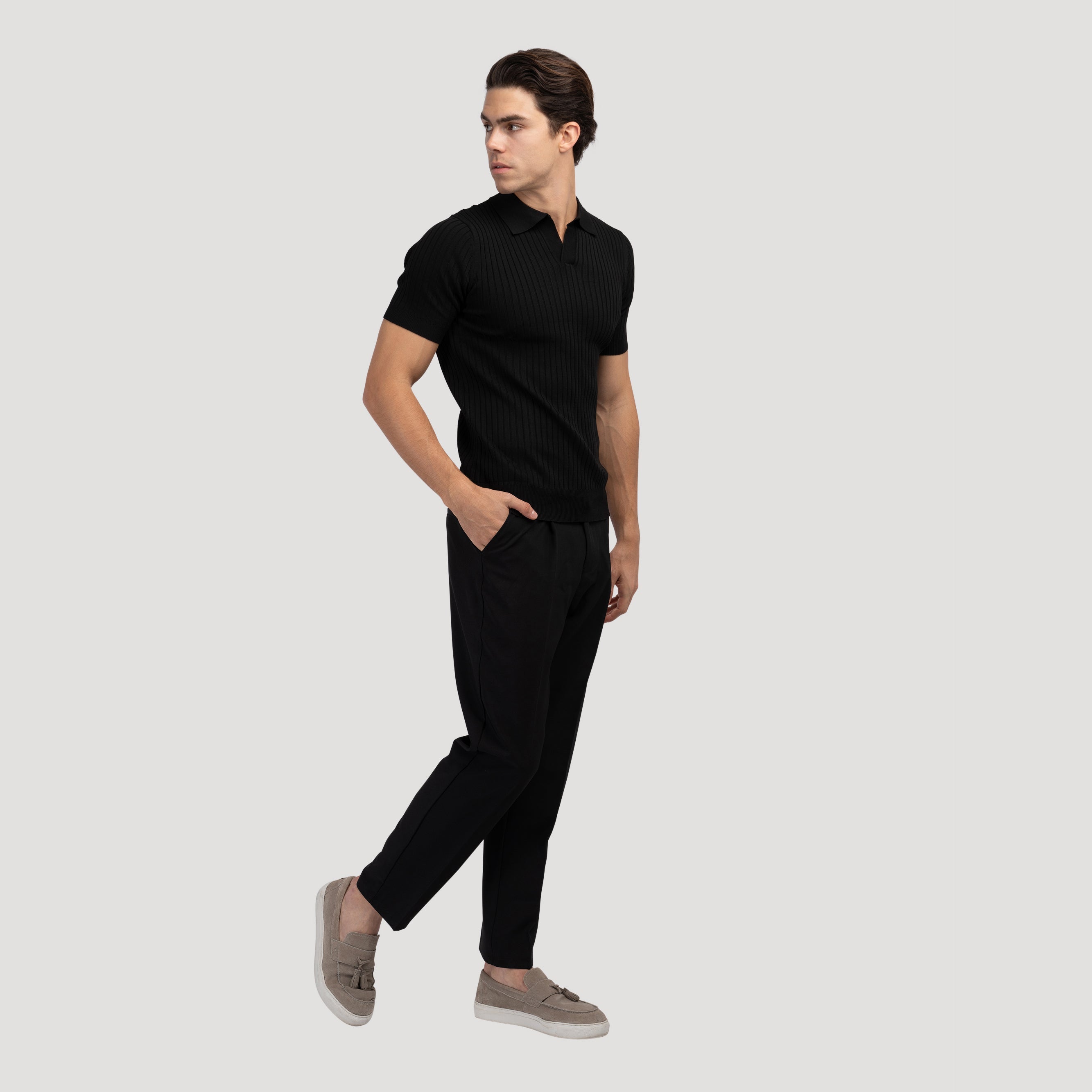House of Whitmore | Cotton-Blend V-Neck Polo