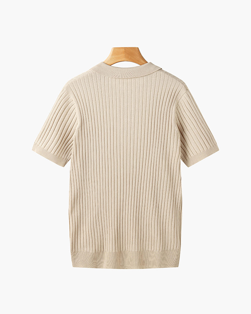 House of Whitmore | Cotton-Blend V-Neck Polo