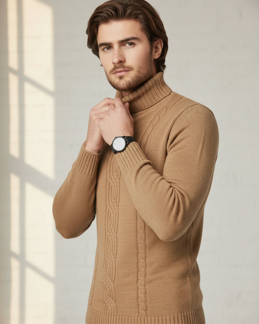 House of Whitmore | Cable Knit Turtleneck