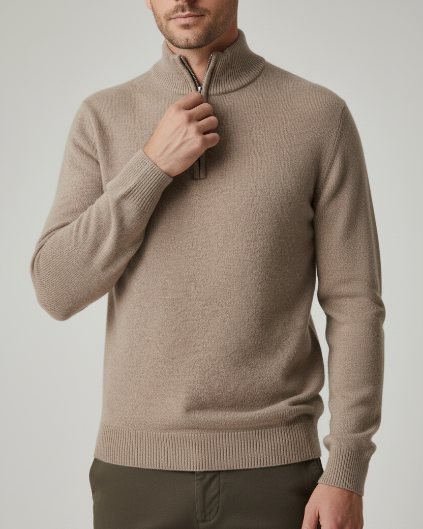 House of Whitmore | Half-Zip Knit Sweater