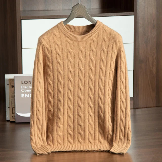 House of Whitmore | Classic Cable Knit Crewneck