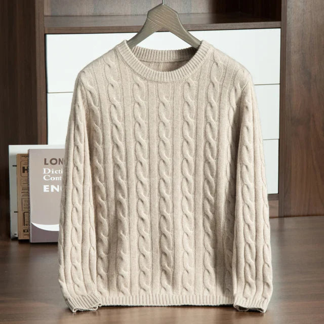 House of Whitmore | Classic Cable Knit Crewneck