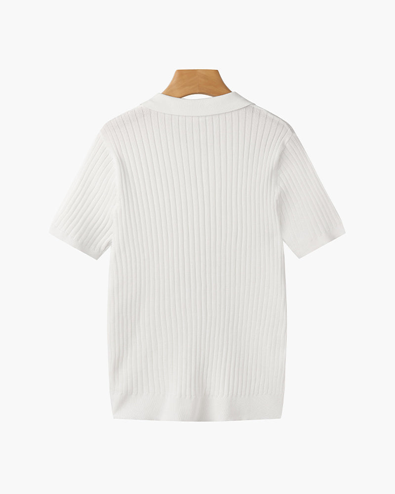 House of Whitmore | Cotton-Blend V-Neck Polo