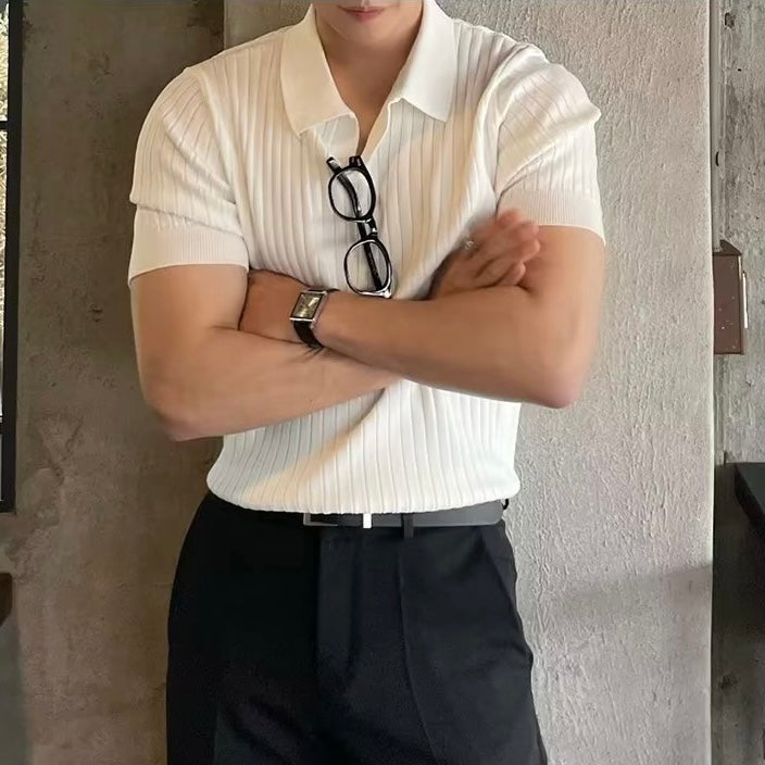 House of Whitmore | Cotton-Blend V-Neck Polo