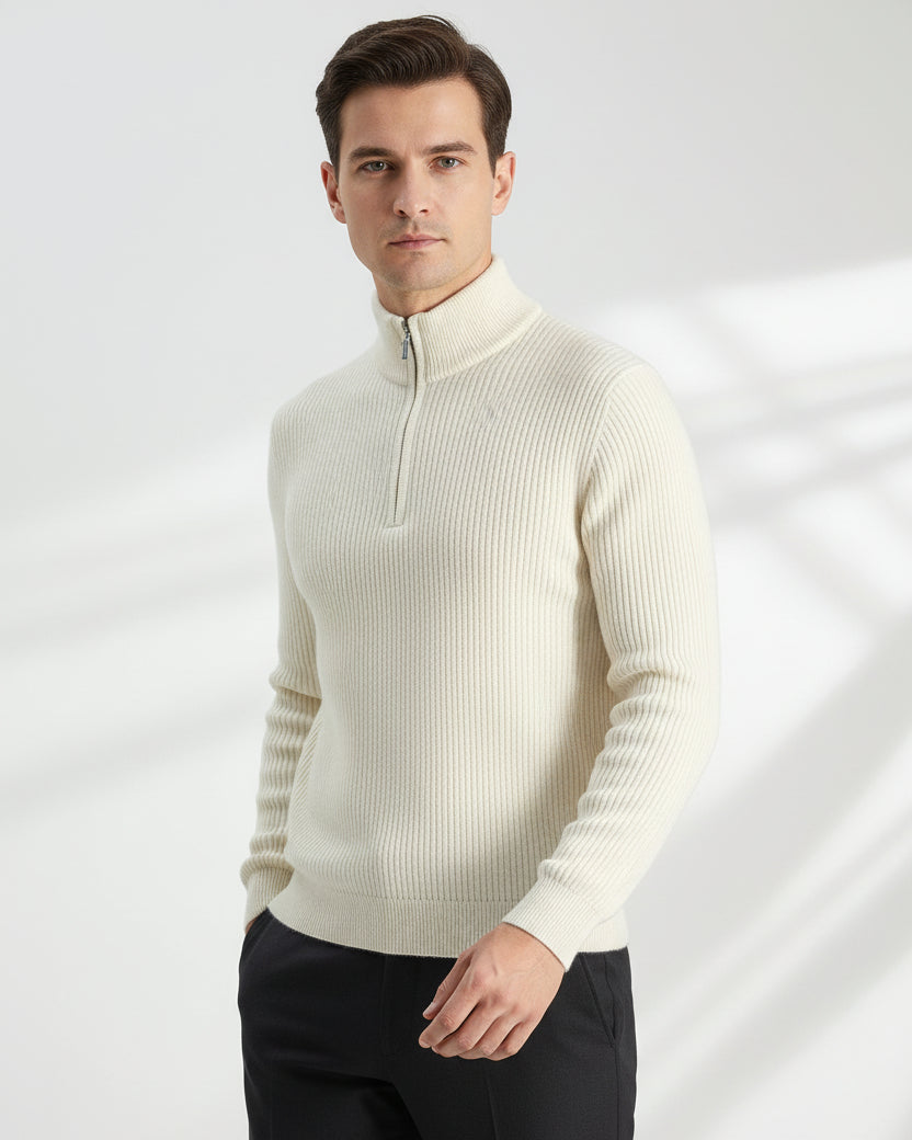 House of Whitmore | Classic Half-Zip Sweater