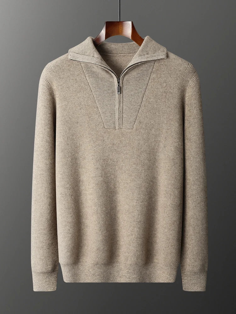House of Whitmore | Classic Half-Zip Sweater