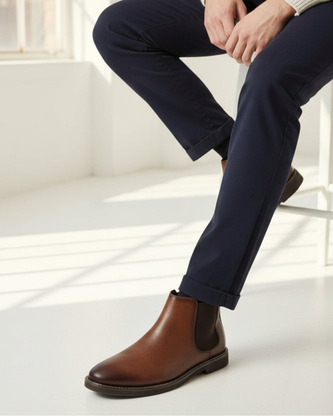 House of Whitmore│Classic Leather Chelsea Boots