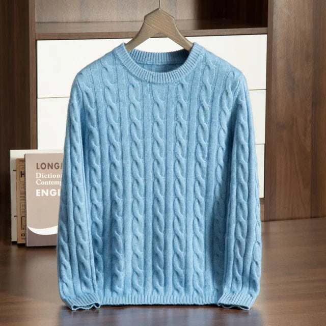 House of Whitmore | Classic Cable Knit Crewneck